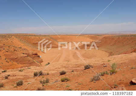 Around the exit of Upper Antelope Canyon 118397182