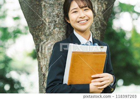 High school girl portrait 118397203