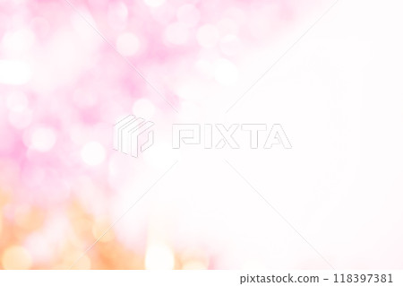 Sparkling pink and orange background material 118397381