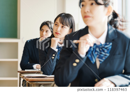 High school students taking classes 118397463