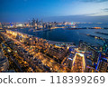Aerial view of Dubai, at night United Arab Emirates 118399269