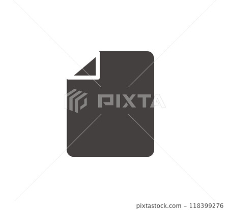 Document icon vector isolated on white background Document icon vector isolated on white background 118399276