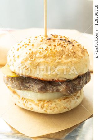 Delicious hamburgers 118399319