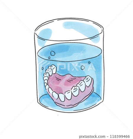 Cleaning dentures 118399466