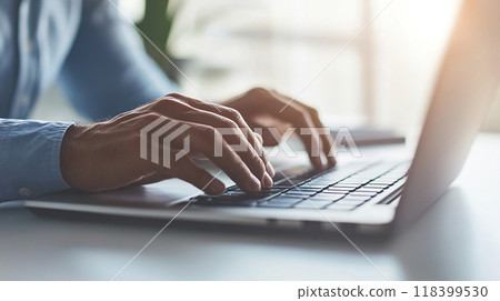Typing business person 118399530
