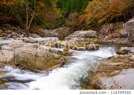 Autumn in Okutsukei, Kotobuchi 11, Kagamino-cho, Tomata-gun, Okayama Prefecture 118399580