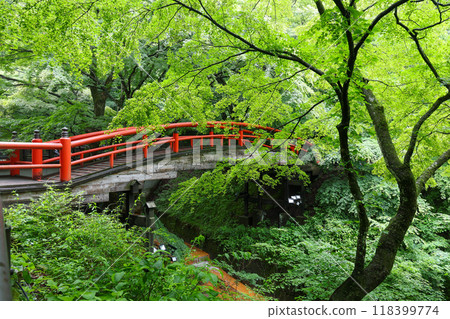 Gunma Prefecture Shibukawa City Ikaho Onsen Kawajika Bridge 118399774