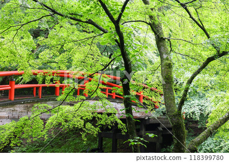 群馬縣澀川市伊香保溫泉川橋 118399780
