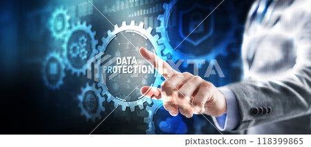 Data protection concept. Cyber security network. Privacy new technology 2024 118399865