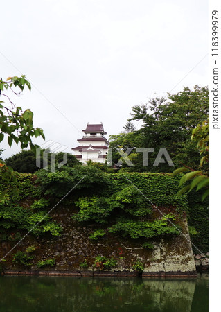Wakamatsu Castle (Tsuruga Castle), which served as a military base during the Boshin War 118399979