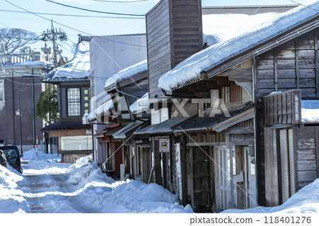 Snow Scene in Mikuni 118401276
