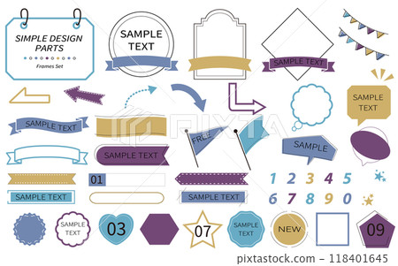 Easy-to-use, simple and stylish frame set 118401645