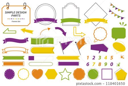 Easy-to-use simple and fashionable frame set Halloween color 118401650