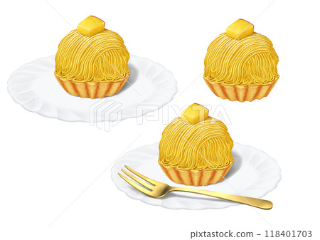 Sweet potato Mont Blanc tart, Autumn Sweet potato Mont Blanc tart, Autumn 118401703