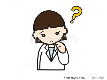 A white woman thinking 118401764