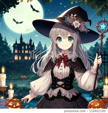 Halloween cute witch 118402180