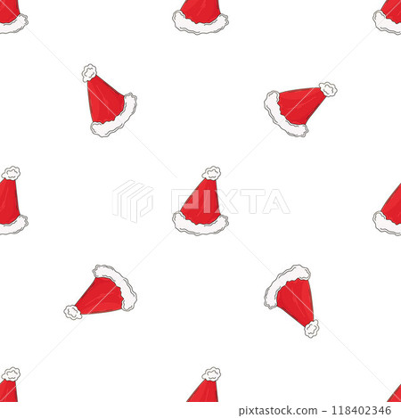 Christmas background. Seamless pattern in hand draw style 118402346