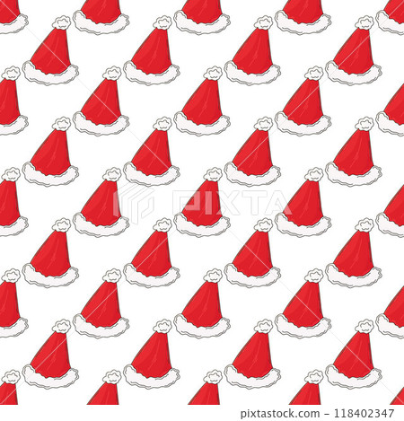 Christmas background. Seamless pattern in hand draw style Christmas background. Seamless pattern in hand draw style 118402347