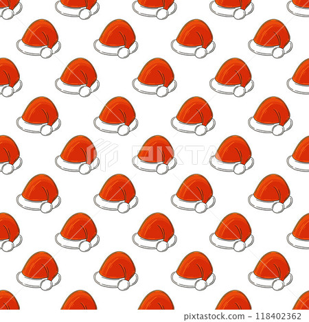 Christmas background. Seamless pattern in hand draw style 118402362