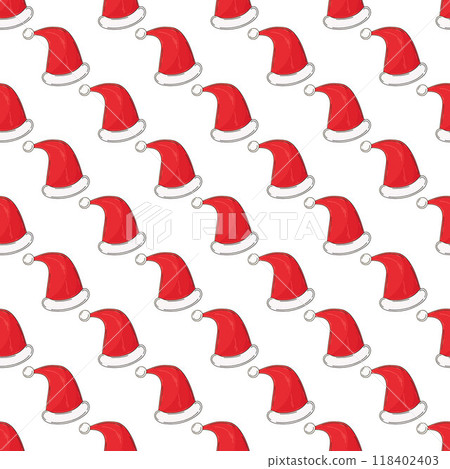 Christmas background. Seamless pattern in hand draw style Christmas background. Seamless pattern in hand draw style 118402403