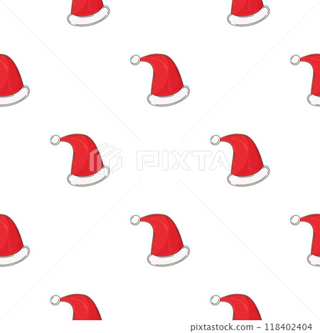 Christmas background. Seamless pattern in hand draw style 118402404