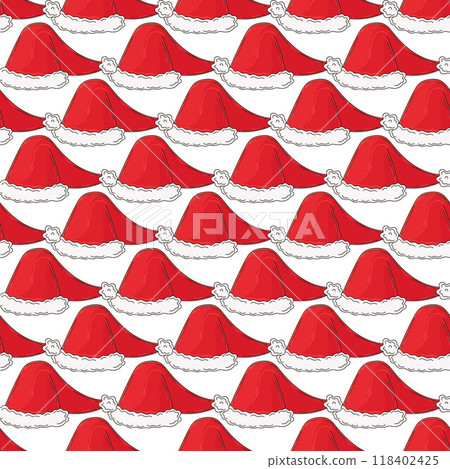Christmas holidays. Seamless pattern in hand draw style 118402425