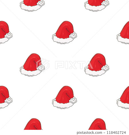 Christmas holidays. Seamless pattern in hand draw style 118402724