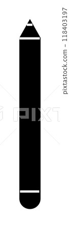 A minimalist black and white pencil design with geometric shapes. Ideal for art, education, design themes, instructional materials, and creative projects. A minimalist black and white pencil design with geometric shapes. Ideal for art, education, design themes, instructional materials, and creative projects. 118403197
