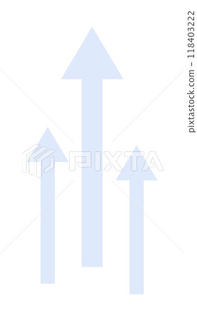 Light blue arrows pointing upward, representing growth, progress, and direction. Ideal for business, success, improvement, strategy, and motivation themes. 118403222
