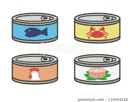 罐頭食品的插圖 118404288