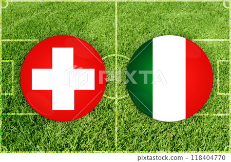 Switzerland vs Italy football match Switzerland vs Italy football match 118404770