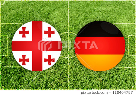 Georgia vs Germany football match 118404797