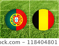 Portugal vs Belgium football match 118404801