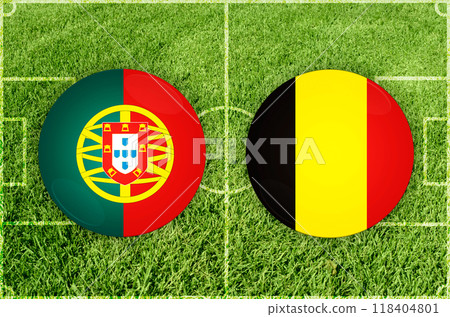 Portugal vs Belgium football match Portugal vs Belgium football match 118404801