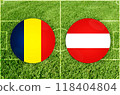 Romania vs Austria football match 118404804