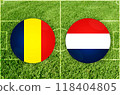 Romania vs Netherlands football match 118404805