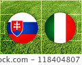 Slovakia vs Italy football match 118404807