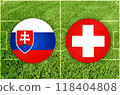 Slovakia vs Switzerland football match 118404808