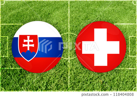 Slovakia vs Switzerland football match 118404808