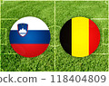 Slovenia vs Belgium football match 118404809