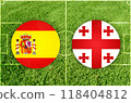 Spain vs Georgia football match 118404812