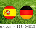 Spain vs Germany football match 118404813