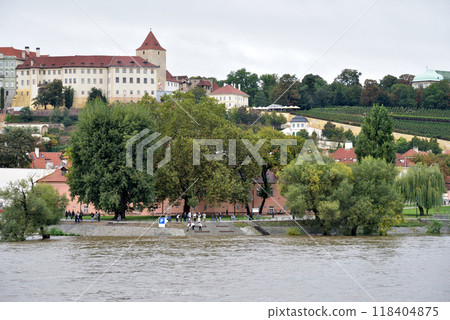 High water levelHigh water levels on Vltava, after storm Boris caused torrential floods in Europe, in Pragues on Vltava, after storm Boris caused torrential floods in Europe, in Prague, Czech Republic 118404875