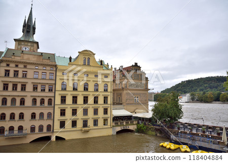 High water levelHigh water levels on Vltava, after storm Boris caused torrential floods in Europe, in Pragues on Vltava, after storm Boris caused torrential floods in Europe, in Prague, Czech Republic 118404884