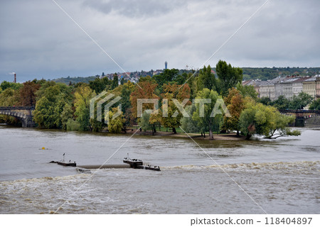 High water levelHigh water levels on Vltava, after storm Boris caused torrential floods in Europe, in Pragues on Vltava, after storm Boris caused torrential floods in Europe, in Prague, Czech Republic High water levelHigh water levels on Vltava, after storm Boris caused torrential floods in Europe, in Pragues on Vltava, after storm Boris caused torrential floods in Europe, in Prague, Czech Republic 118404897