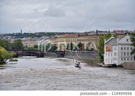 High water levelHigh water levels on Vltava, after storm Boris caused torrential floods in Europe, in Pragues on Vltava, after storm Boris caused torrential floods in Europe, in Prague, Czech Republic High water levelHigh water levels on Vltava, after storm Boris caused torrential floods in Europe, in Pragues on Vltava, after storm Boris caused torrential floods in Europe, in Prague, Czech Republic 118404898