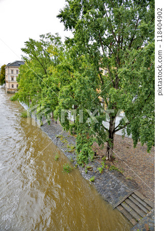 High water levelHigh water levels on Vltava, after storm Boris caused torrential floods in Europe, in Pragues on Vltava, after storm Boris caused torrential floods in Europe, in Prague, Czech Republic High water levelHigh water levels on Vltava, after storm Boris caused torrential floods in Europe, in Pragues on Vltava, after storm Boris caused torrential floods in Europe, in Prague, Czech Republic 118404902