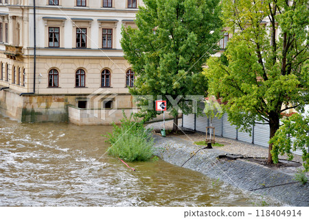 High water levelHigh water levels on Vltava, after storm Boris caused torrential floods in Europe, in Pragues on Vltava, after storm Boris caused torrential floods in Europe, in Prague, Czech Republic High water levelHigh water levels on Vltava, after storm Boris caused torrential floods in Europe, in Pragues on Vltava, after storm Boris caused torrential floods in Europe, in Prague, Czech Republic 118404914