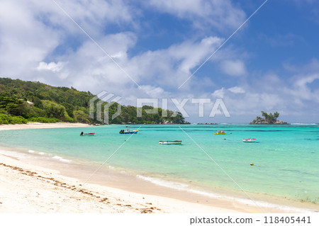 Anse Royale beach landscape, Seychelles. Coastal view 118405441