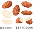 Set of almonds 118405960